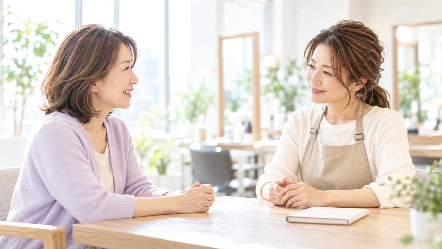 仕事内容と働き方を相談するイメージ